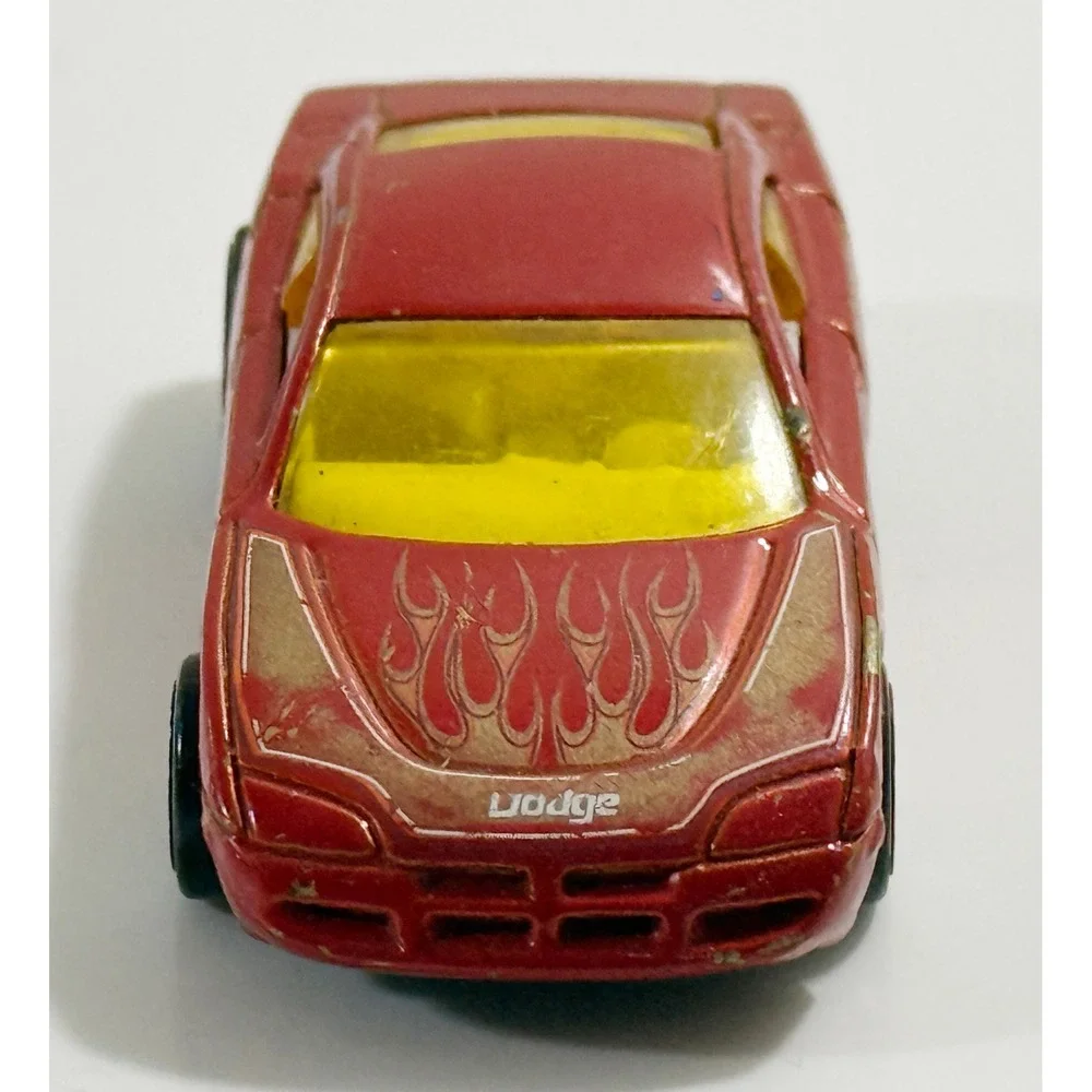 Hot Wheels Dodge Charger R/T Kids 1/64 Red Flame Graphics Die-Cast Toy Car